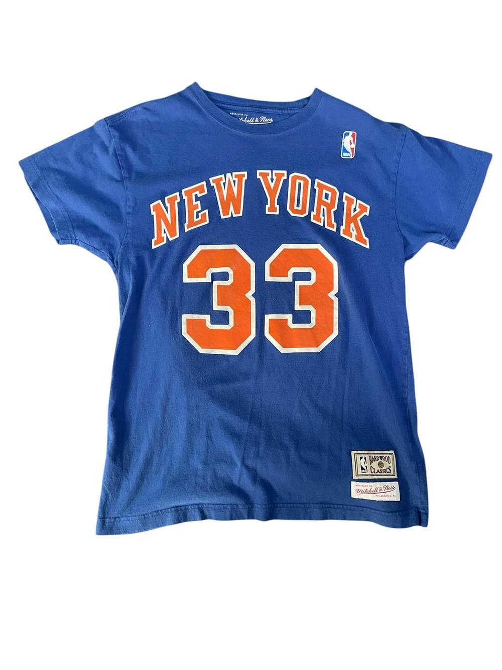 Patrick Ewing New York Knicks Blue Name & Number T-Shirt